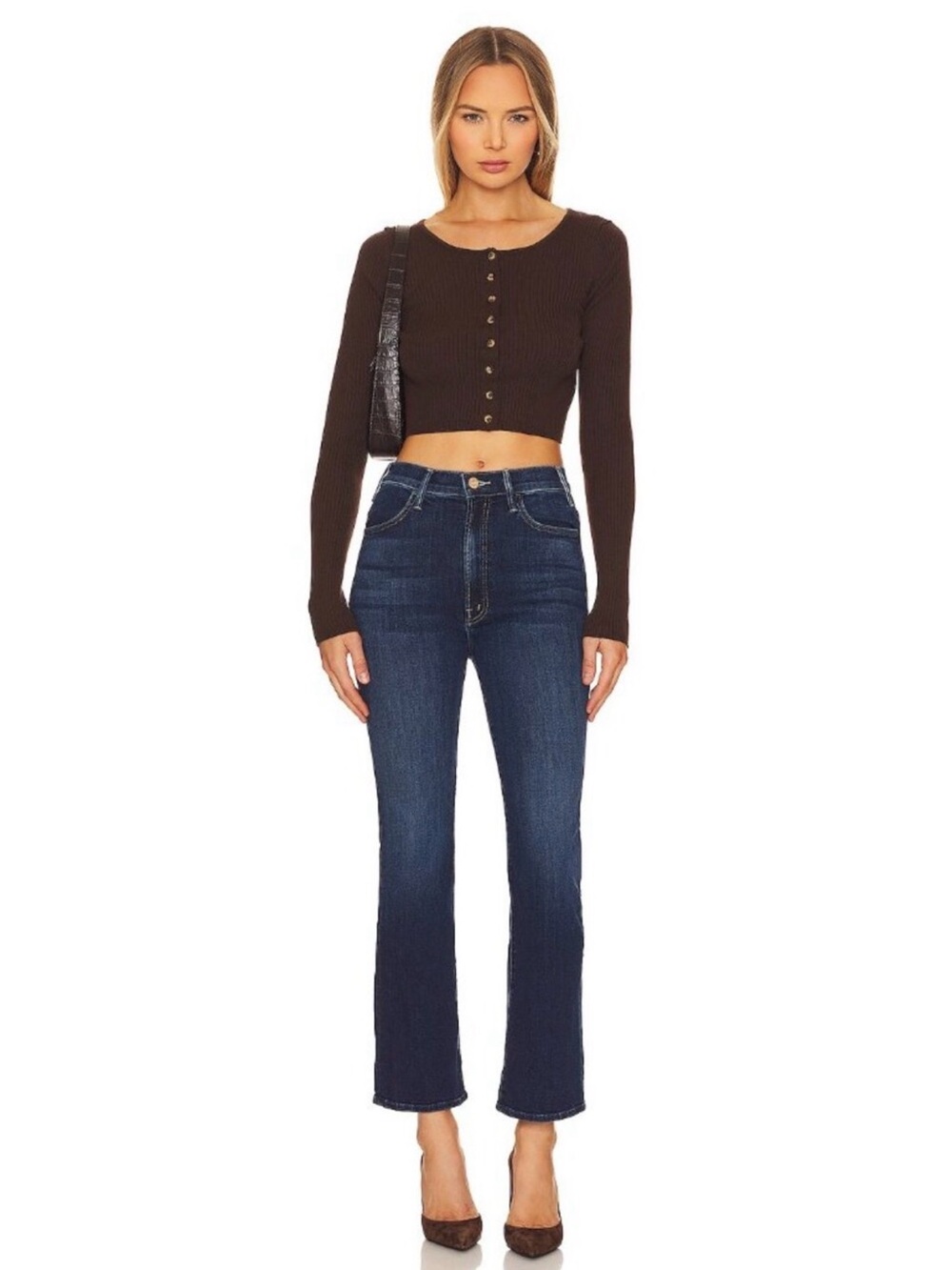 MOTHER The Hustler Ankle Fray Howdy Wash Size 25